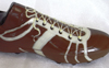 a picture of a chocolate football boot