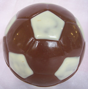 a picture of a chocolate football